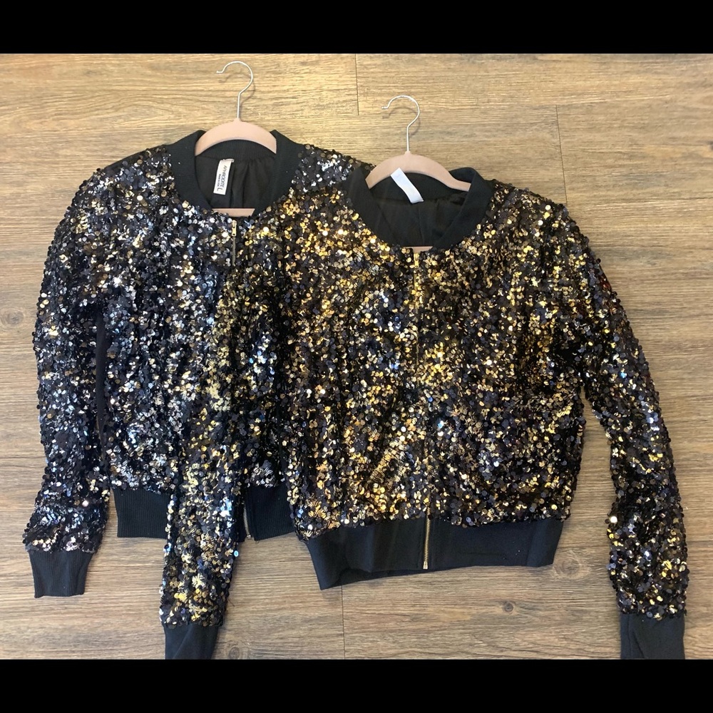 Bright Black Sequin Jacket